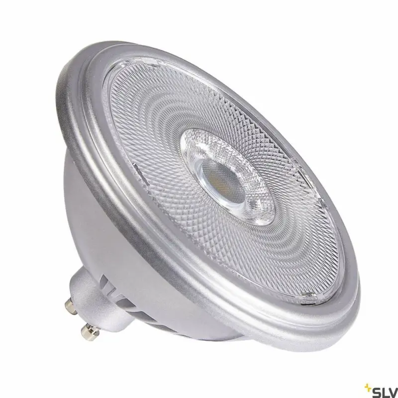 Top-Seller SLV QPAR111 GU10, LED Leuchtmittel silber 12,5W 3000K CRI90 30°