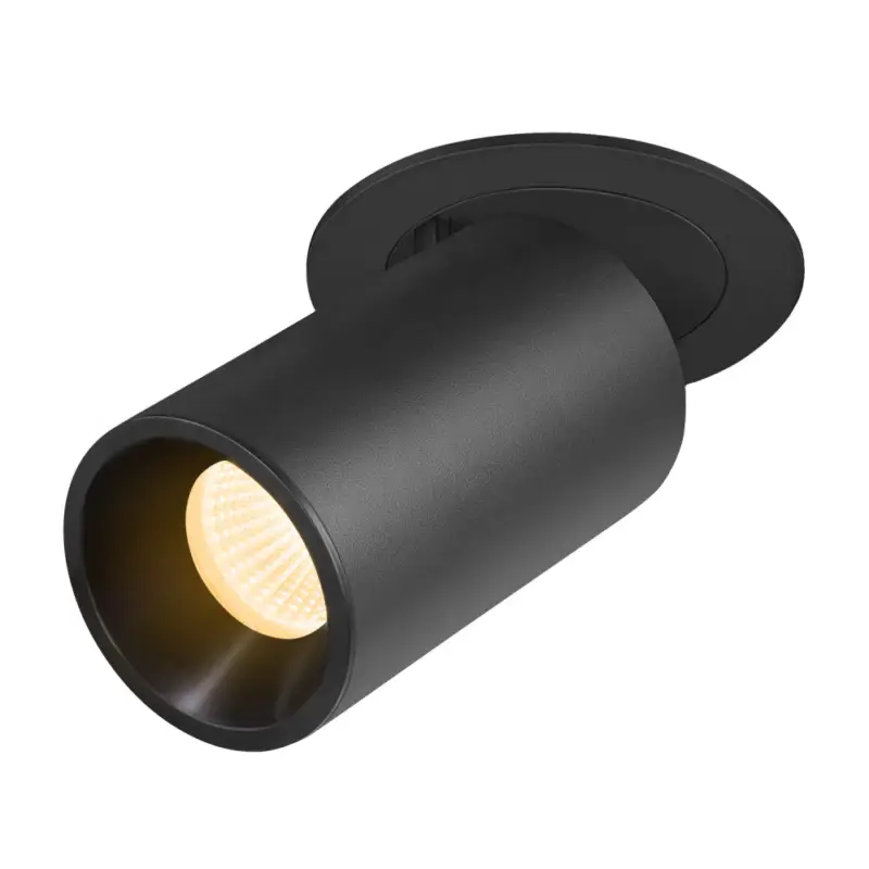 Bestseller SLV NUMINOS® PROJECTOR M, Deckeneinbauleuchte, 3000 K, 55°, zylindrisch, schwarz / schwarz