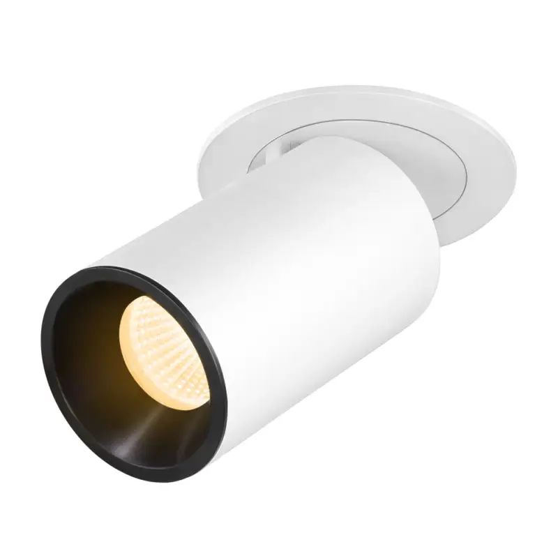 SLV NUMINOS® PROJECTOR M, Deckeneinbauleuchte, 3000 K, 55°, zylindrisch, weiß / schwarz Nur Für Kurze Zeit