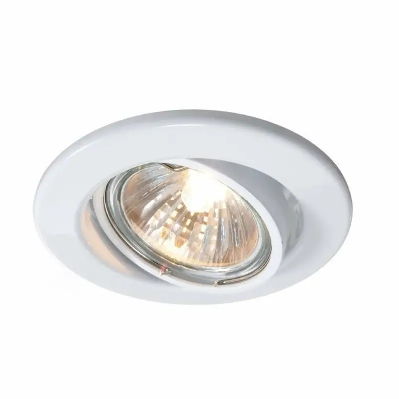 Markenware Deko-Light Deckeneinbauring, Basic Rund, Tilt, 1x max. 35 W GU10, Weiß, 220-240 V/AC, 50 / 60 Hz