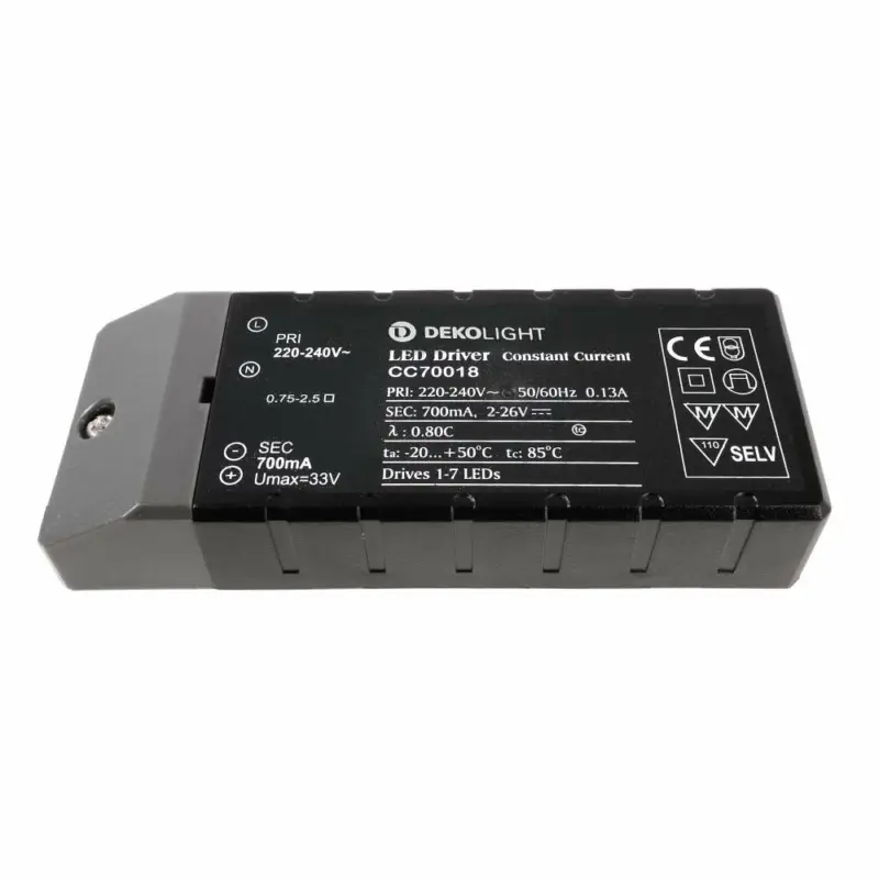 Deko-Light Deko-Light, Netzgerät (CC, DC), BASIC, CC, CC70018/18W, Stromkonstant, 1,4-18,0 W, 220-240 V/AC, Aus Bestpreis
