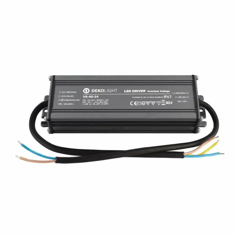 Aktuell Deko-Light Deko-Light, Netzgerät (CV, DC), IP, CV, V6-40-24, Spannungskonstant, 40.0 W, 100-240 V/AC, Bemessung