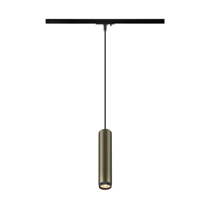Aktuell SLV GRIP! L, 1 PhasenPendelleuchte, GU10, Pendellänge 200cm, 1x max. 6W, bronze / schwarz