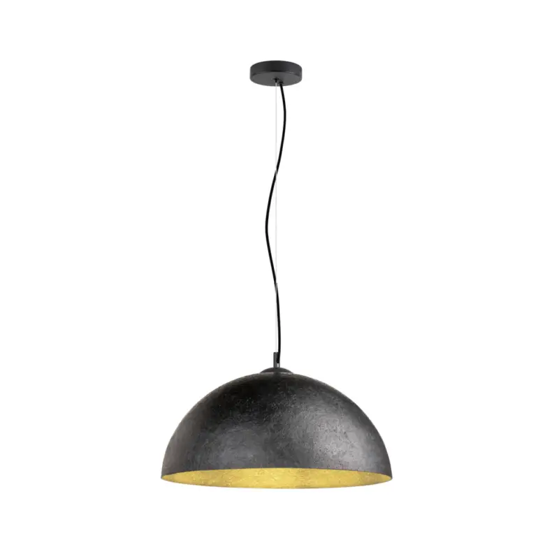 Begrenztes Angebot SLV FORCHINI 50, Pendelleuchte, E27, Pendellänge 150cm, 1x max. 40W, matt schwarz / matt gold