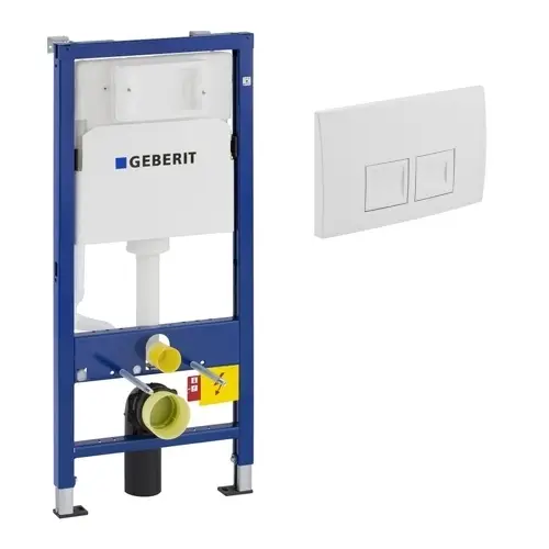 Garantierte Lieferung Vorwand-/Einbauelement für Toilette mit Spülkasten Delta (UP100) Betätigungsplatte Geberit UP100 „Delta50“ in
