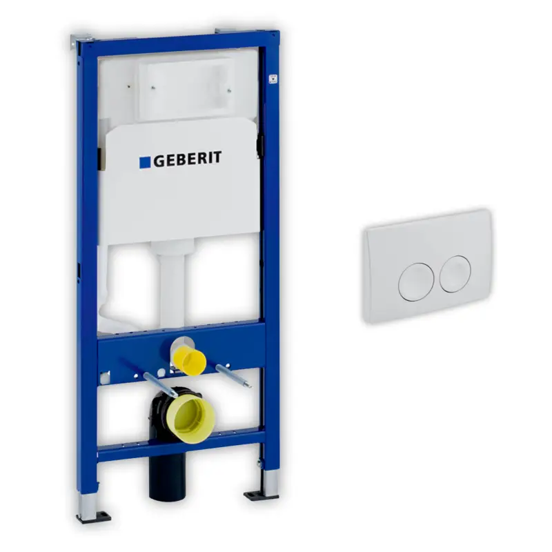 Vorwand-/Einbauelement für Toilette mit Spülkasten Delta (UP100) Betätigungsplatte Geberit UP100 „Delta25“ in Rabatt