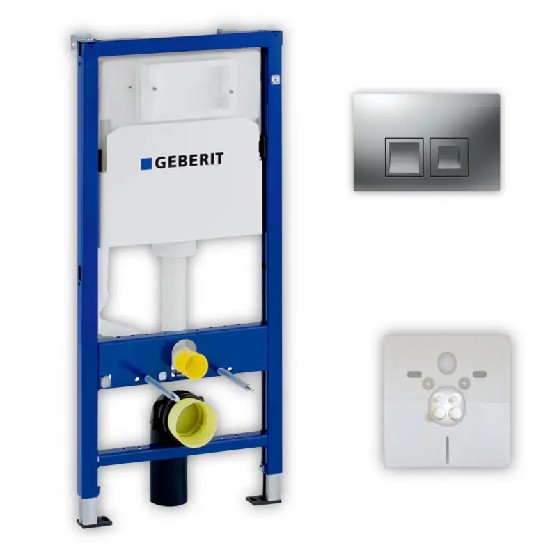 Billig Vorwand-/Einbauelement für Toilette mit Spülkasten Delta (UP100) Betätigungsplatte Geberit UP100 „Delta35“ in