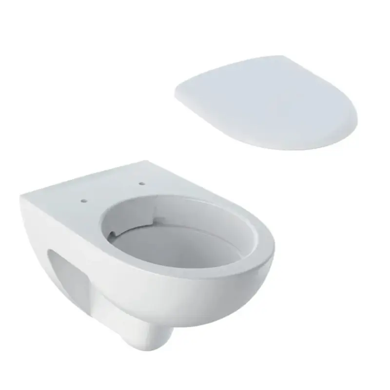 Preis Gesenkt Set-Tiefspüler Geberit Wand-WC Rimfree mit KeraTect-Beschichtung und WC-Sitz mit Soft Closing