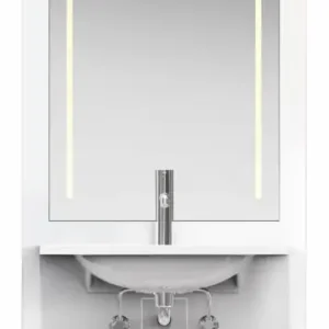 Top-Angebot HEWI Waschtisch-Modul S 50, höhenverstellbar, LED-Lichtspiegel