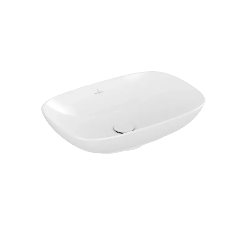 Abverkauf Villeroy & Boch Loop & Friends Aufsatzwaschbecken 560x380mm Rechteck mit Überlauf Weiß Alpin