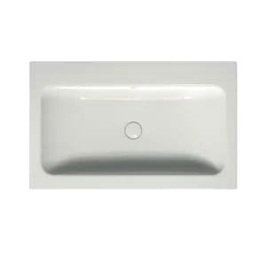 Mega-Angebot Bette Einbauwaschtisch „BetteOne“ mit 1×1 Hahnlochbohrung, 800 × 495 × 130 mm in Weiß