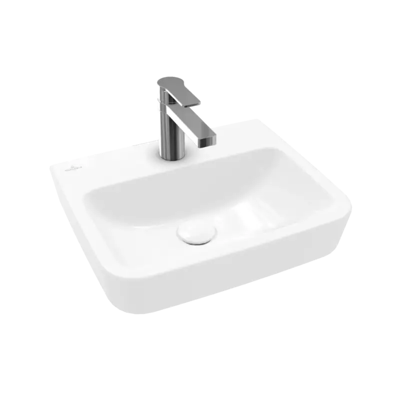 Villeroy & Boch O.novo Handwaschbecken 450x370mm Eckig Weiß Aktuell