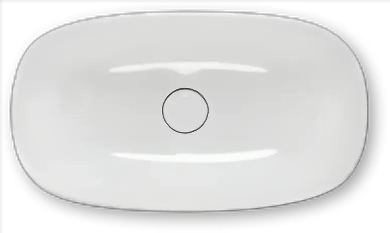 repaBAD Aufsatzwaschtisch „Seed“ 555 × 320 × 180 mm in Weiß Billig