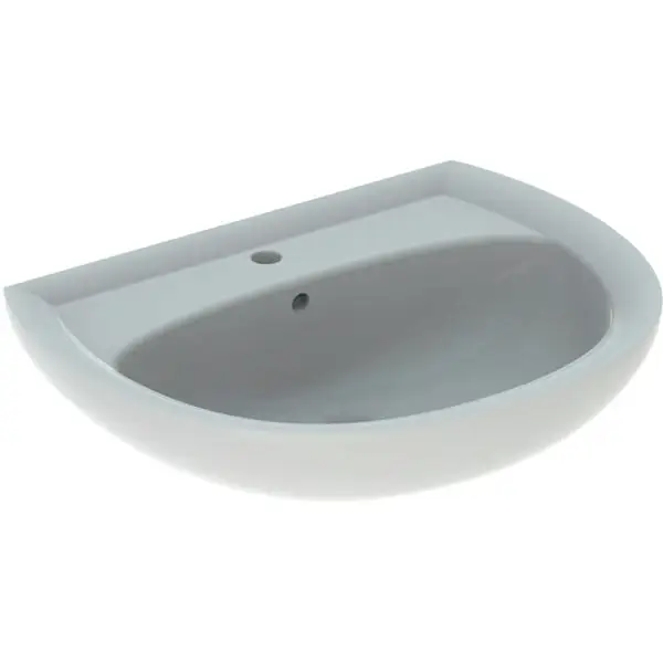 Sofort Bestellen Wandwaschtisch „Renova“, mit Überlauf, Hahnlochposition mittig 65 × 51 cm in pergamon