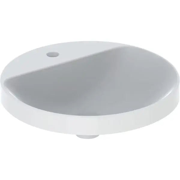 Direktkauf Einbauwaschtisch „Variform“, rund ⌀ 48 × 17,8 cm in weiß alpin