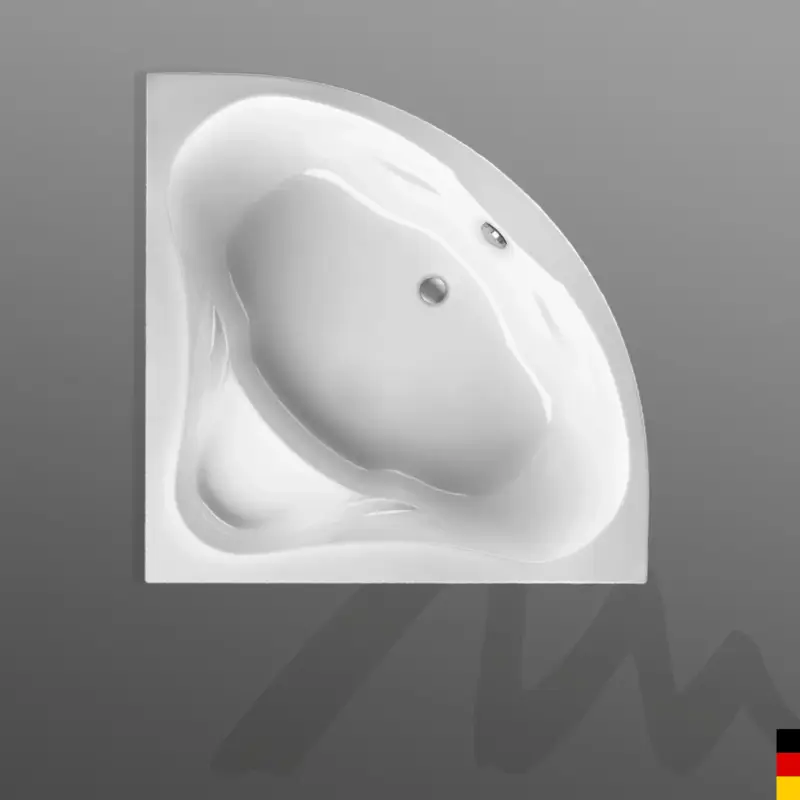 Mauersberger Badewanne „berlandi“ 1400 × 1400 mm in Weiß Preisreduziert