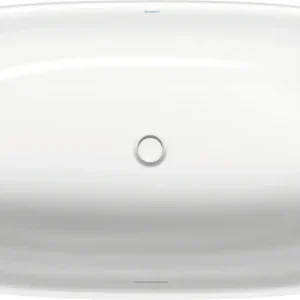 Beliebt Duravit Badewanne „Zencha“ freistehend oval 1600 × 850 mm in Weiß (matt)