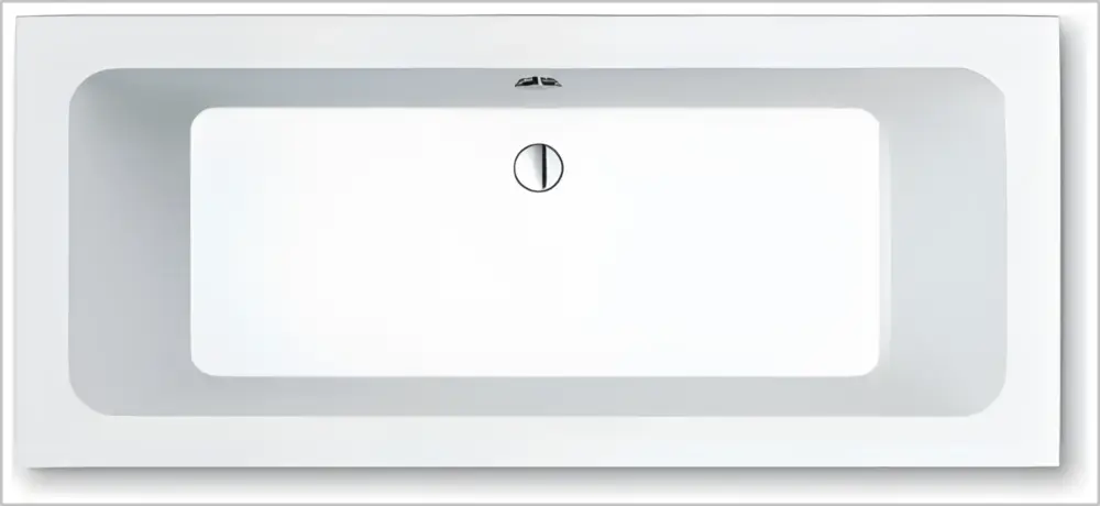 repaBAD Badewanne links „Livorno F“ freistehend rechteck 1700 × 750 mm, links in Weiß Nur Für Kurze Zeit
