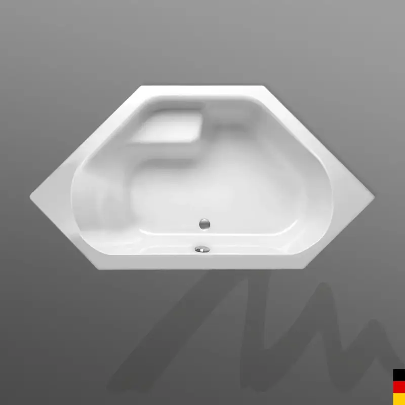 Mauersberger Badewanne „fascia“ 1500 × 1500 mm in Weiß Preisreduziert