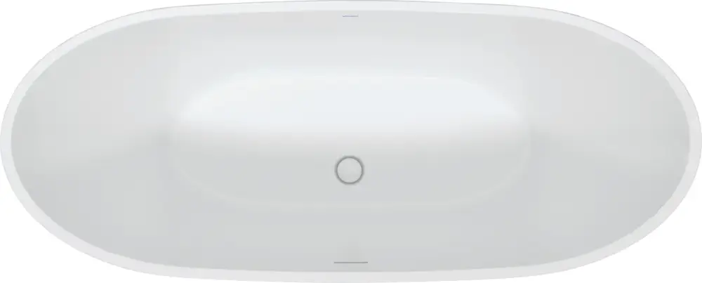 Heißes Angebot Duravit Badewanne „DuraVato“ freistehend oval 1700 × 710 mm in Weiß