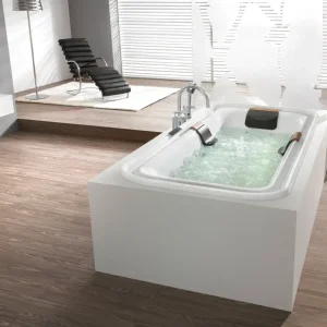 Solange Der Vorrat Reicht Hoesch Badewanne „Ergo+“ rechteck 207,5 × 107,5 cm in Weiß