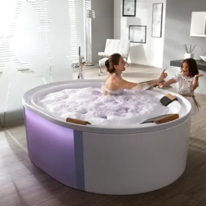 Nur Heute Hoesch Badewanne „Ergo+“ freistehend oval 200 × 160 cm in Weiß