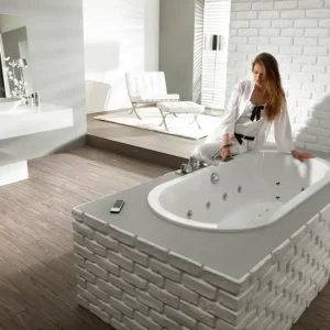 Versand Am Gleichen Tag Hoesch Badewanne „Starck 2“ oval 175 × 80 cm in Weiß