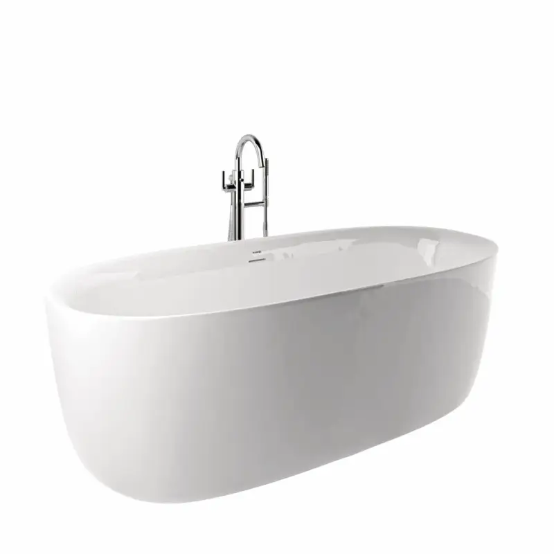 Direkt Vom Hersteller Kludi-ELIN Badewanne 180 x 80 cm H60 cm Oval Ablauf Metallfüße inkl. Mattweiß