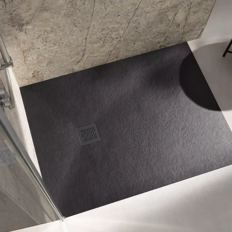 Bestseller HSK Duschwanne mit Punktablauf „Apunto“ 800 × 800 mm ohne, in Lichtgrau (ähnlich RAL 7035)