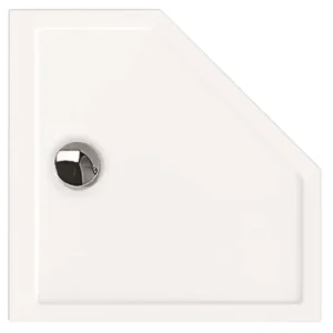 Garantierte Lieferung Hoesch fünfeck Duschwanne „Samar“ 900 × 900 mm mit Antirutsch, in Weiß