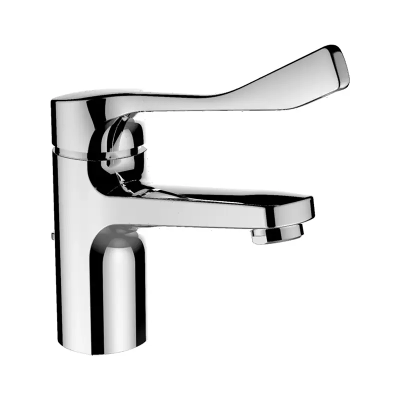 Einhebel-Waschtischmischer Citypro Liberty Ausladung 140 mm Festauslauf Temperaturlimitierung Mengenlimitierung Patrone mit fixen Limitierungen Mischdüse M24x1 PCA Laminar ohne Ablaufventil Durchfluss/Geräuschgruppe: 5.7 l/min (3 bar) / I/ - chrom Sonderaktion