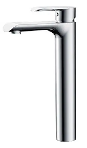Waschtisch-Einhandbatterie AqvaBasic IV - erhöhter Standfuß - Klick-Klack-Ablaufgarnitur 1"1/4 - Kartusche mit keramischen Dichtscheiben - Heißwassersperre - Wassermengendurchflussregulierung - flexible Druckschläuche 3/8", DVGW W270 - chrom Online Kaufen