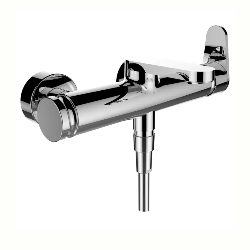 Einhebel-Wannenmischer Aufputz THE NEW CLASSIC mit Zubehör Kunststoffschlauch 1600 mm und Handbrause TwinStick chrom Geprüft