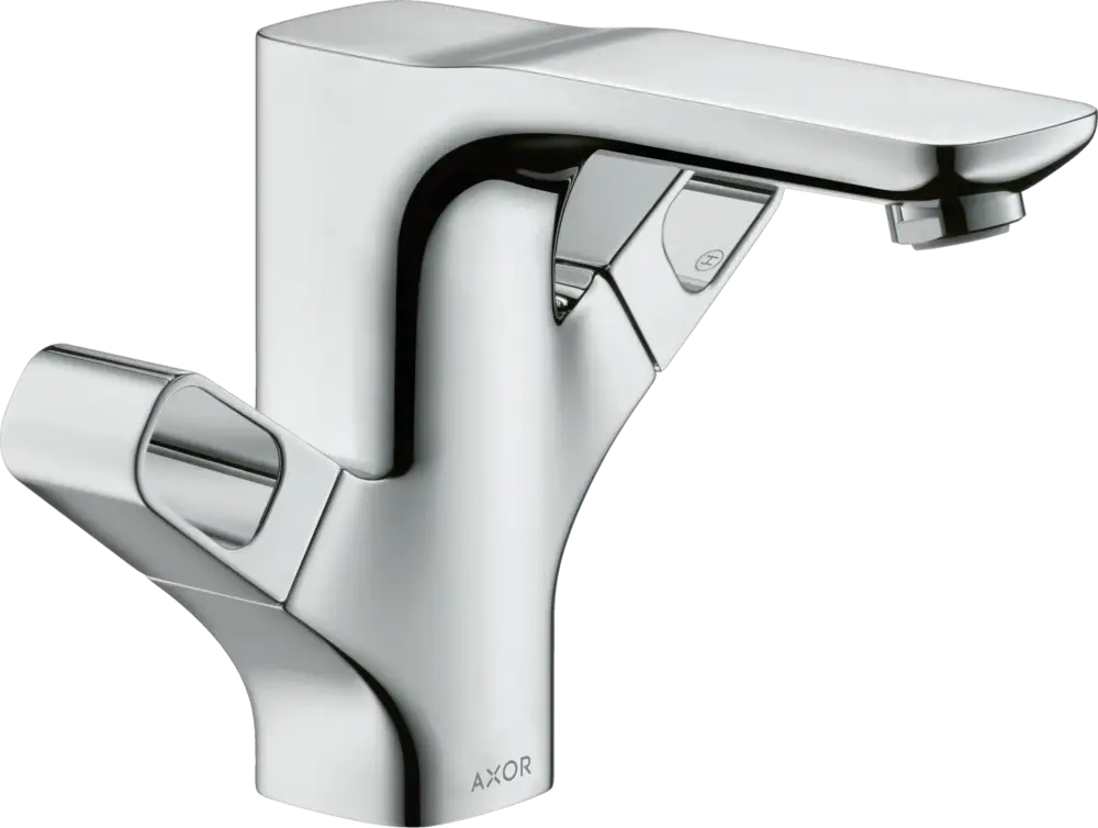 Hansgrohe AXOR Urquiola 2-Griff Waschtischarmatur 120 mit Zugstangen-Ablaufgarnitur, Chrom Mega-Angebot