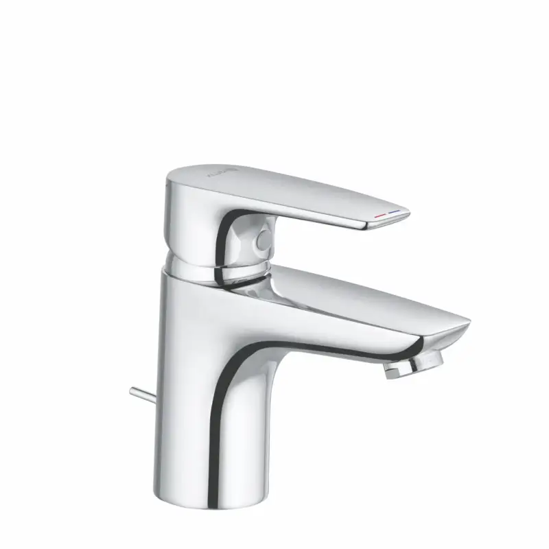 Sale Kludi PURE&SOLID Waschtisch-Einhandmischer 75 DN 15, chrom, 3,8 l/min, Metallablaufgarnitur, DVGW-zugelassen
