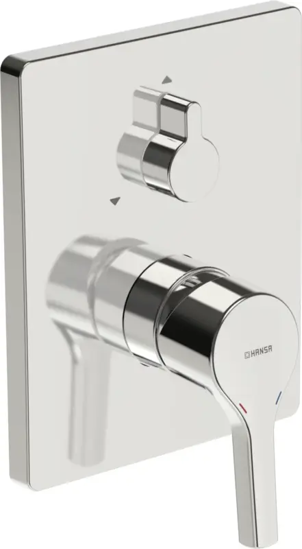HA Einhebelmischer Fertigmontageset für Wanne/Brause HANSAPALENO 8050 Rosette eckig Chrom Schneller Versand