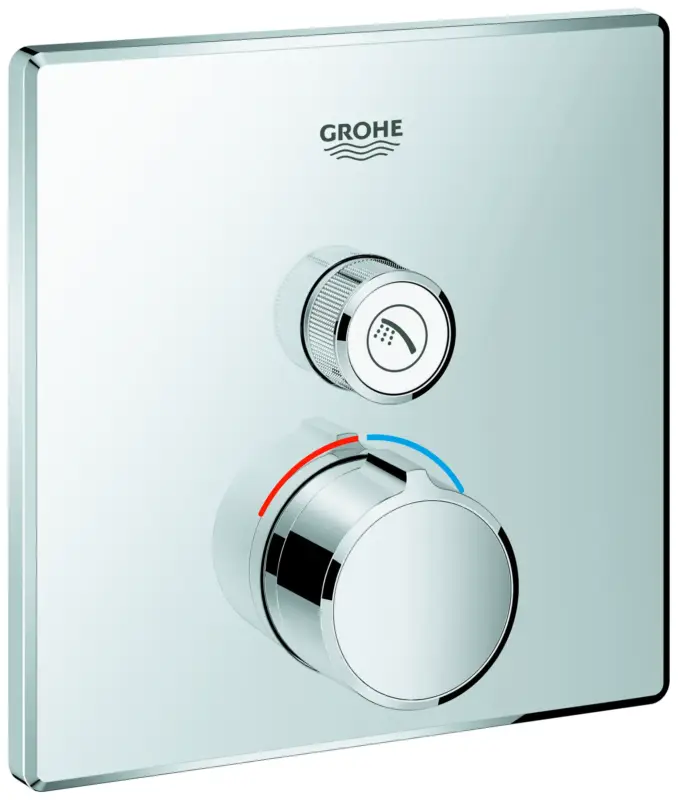 Unterputzmischer SmartControl 29147, mit einem Absperrventil, Fertigmontageset für Rapido SmartBox, Wandrosette eckig Günstig