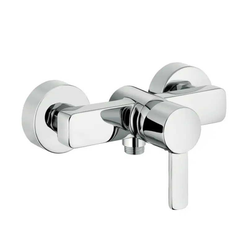 Kludi ZENTA Brause-Einhandmischer DN 15 chrom, Ausladung 77 mm, Durchflussklasse A (max. 0,25 l/s), für geschlossene Trinkwassererwärmer Sonderaktion