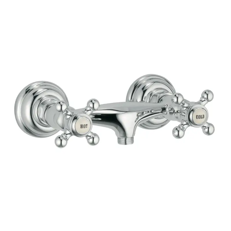 Kludi 1926 Brausearmatur Wandmontage chrom - 2-Griff-Armatur, DN 15, G1/2-Brauseabgang, 21 l/min Durchfluss bei 3 bar Kracherpreis