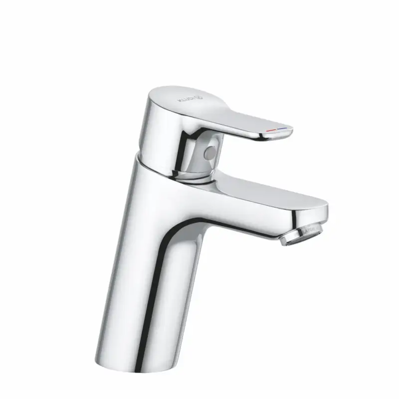 Kludi PURE & EASY Waschtisch-Einhandmischer 100, chrom, 1-Loch-Montage, geschlossener Metallhebel, DVGW-zugelassen Gratis Versand