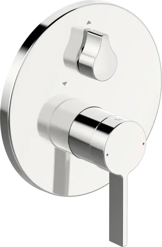 HansaLOFT Einhebelmischer Fertigmontageset für Wanne/Brause, Rosette rund mit Sicherungseinrichtung Chrom Top-Angebot