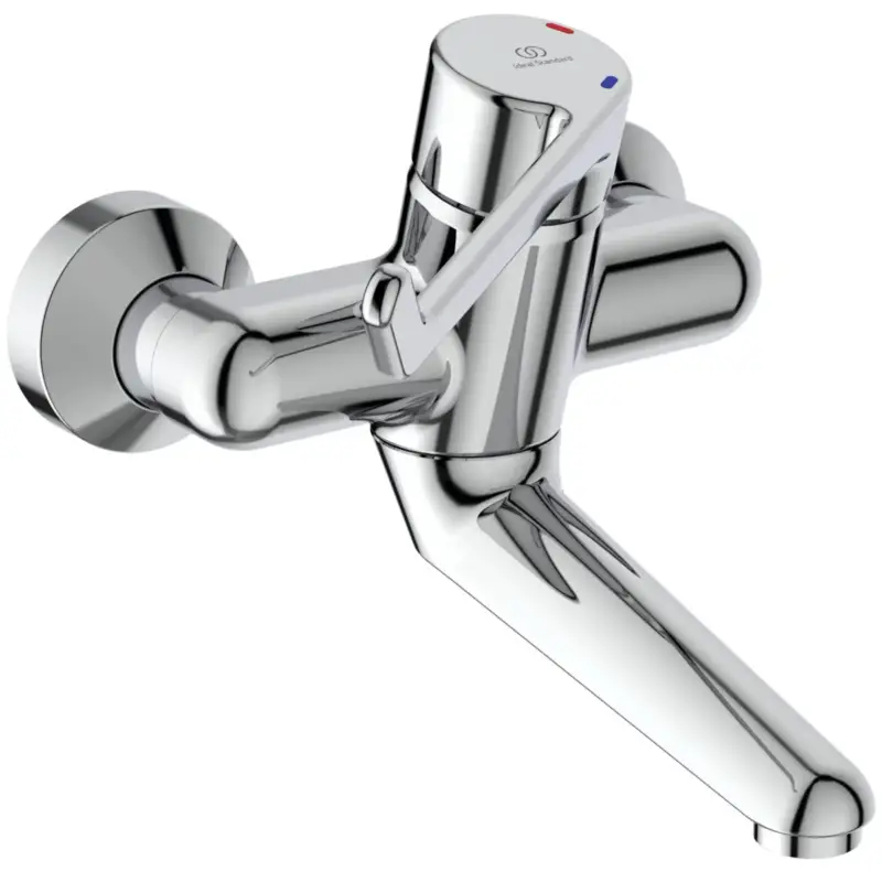 Ideal Standard Wandwaschtisch-Sicherheitsarmatur Ceraplus B8314AA, Einhebel, 180mm Hebel, 150mm Ausladung, Chrom Expressversand