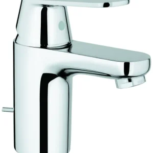 Angebot Einhand-Waschtischbatterie Eurosmart Cosmopolitan 32825, S-Size, Einlochmontage, Zugstangen-Ablaufgarnitur 1 1/4″, 5,7 l/min SpeedClean Mousseur