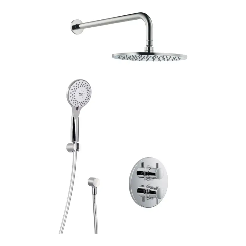 HSK Armatur „Shower-Set“ 1.04 Rund in chrom / Edelstahl poliert Beliebt