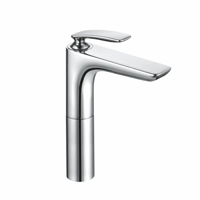 Kludi BALANCE Waschschüssel-Einhandmischer, chrom, Auslaufhöhe 212 mm, DN 15, 1-Loch Montage, geschlossener Metallhebel, Keramik-Kartusche mit Heißwasserbegrenzung, Durchflussmenge 5 l/min bei 3 bar, fester Auslauf, Schnell-Montagesystem Kostenloser Rückversand