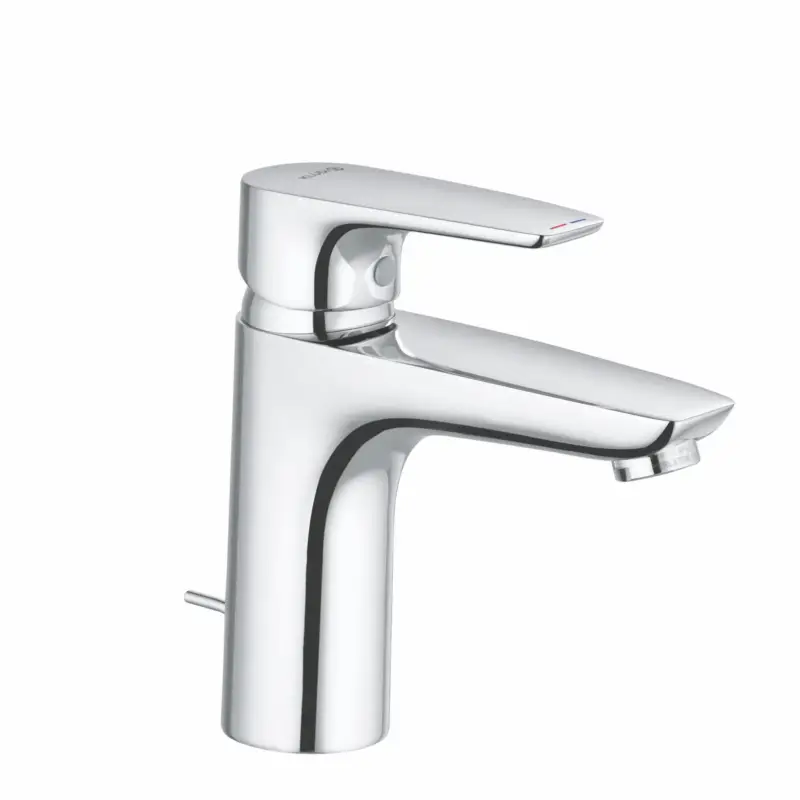 Kludi PURE&SOLID Waschtisch-Einhandmischer 100 DN 15, chrom, 1-Loch Montage, geschlossener Metallhebel, DVGW-zugelassen Kostenloser Rückversand