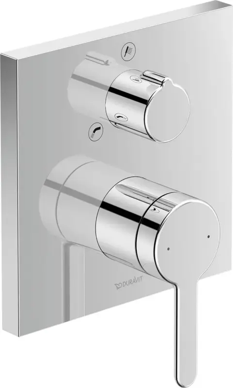 Highlight Duravit Einhand-Unterputz-Armatur „Serie C.1“ in Chrom