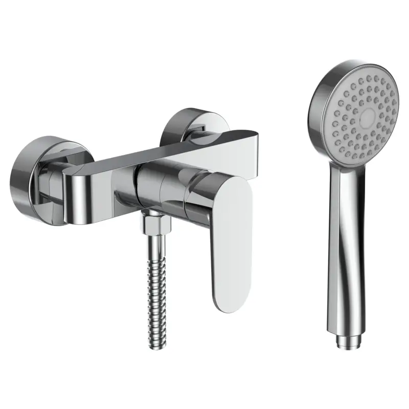 Einhebel-Brausemischer Aufputz mit Zubehör Kunststoffschlauch 1500 mm und Handbrause MyTwin100 chrom Jetzt Bestellen