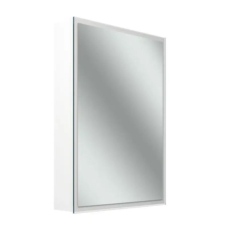 Preiswert Schneider Spiegelschrank „GLOW D2W“ 513 × 736 × 136 mm Anschlag links, links in weiß, Anschlag links