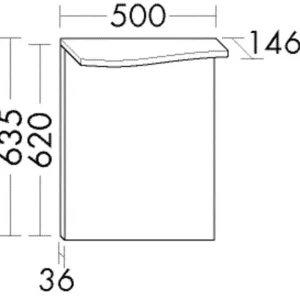 Direkt Vom Hersteller burgbad Spiegel „Sinea3.0“ 500 × 615 mm